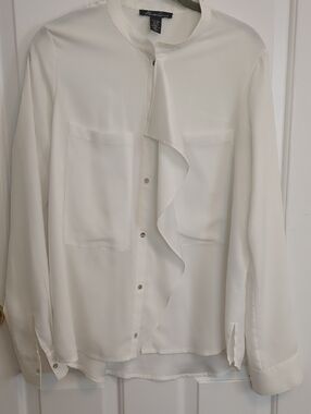 Off-White Ruffle-Trim Blouse